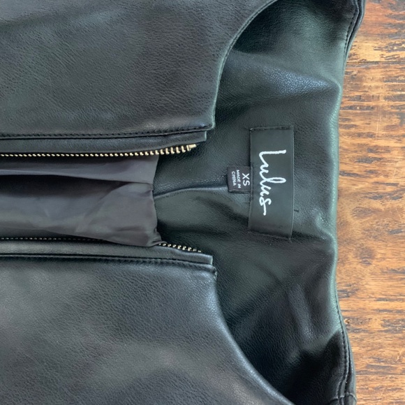 Lulus black leather jacket - Picture 2 of 3